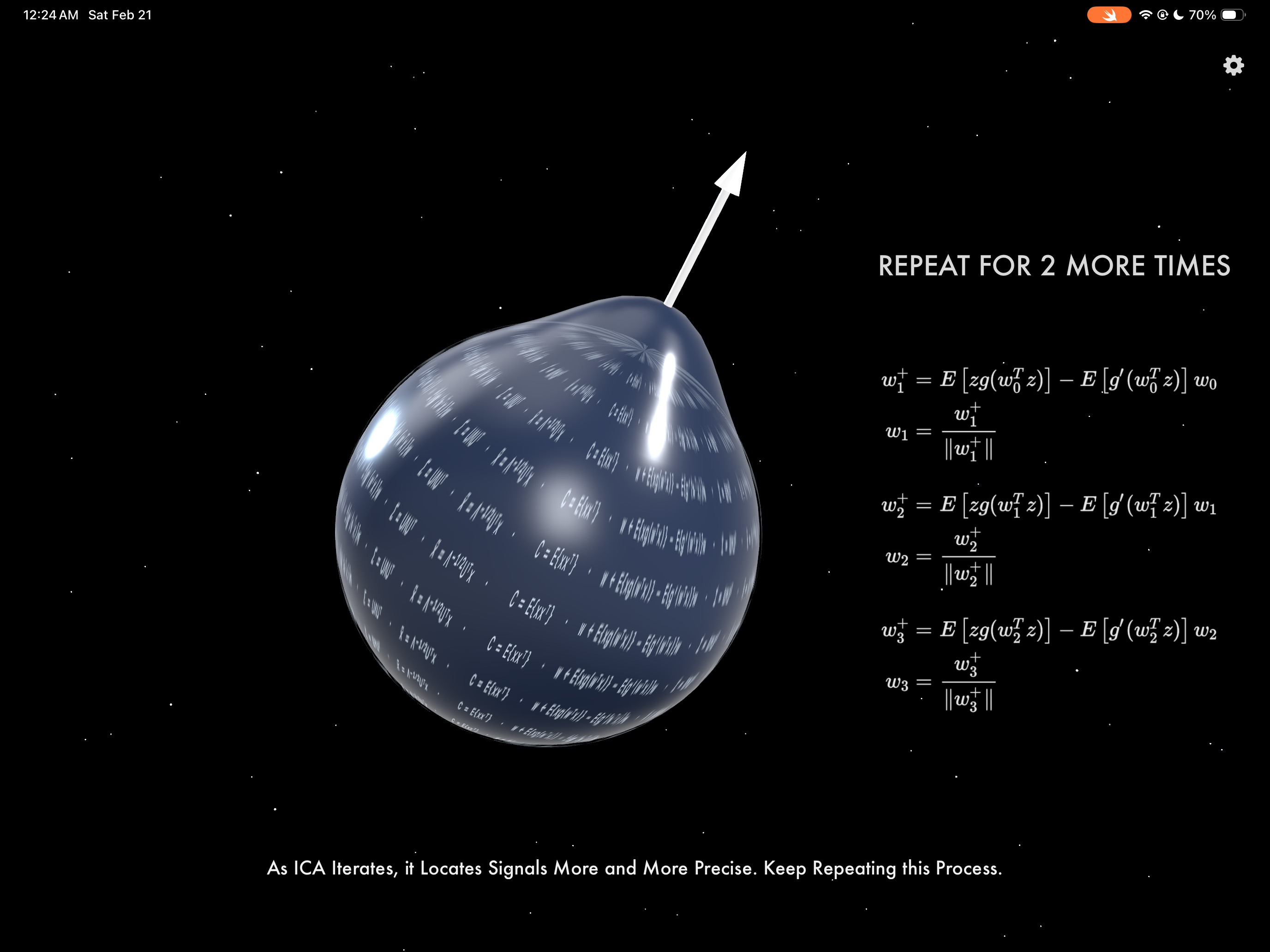 Convergence phase 4 FastICA optimization